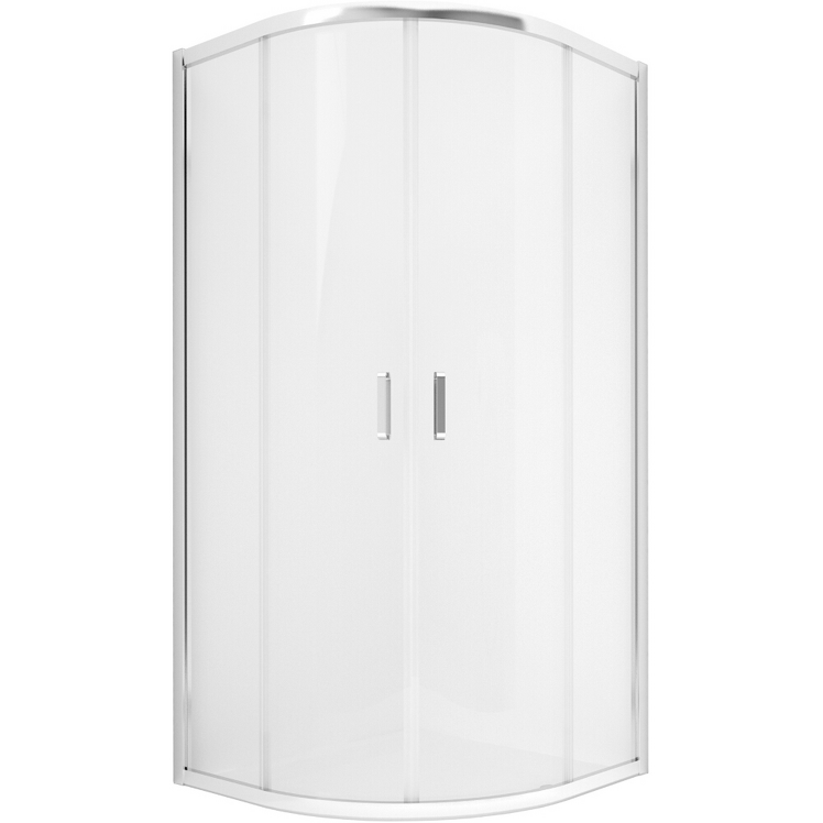 NEW TRENDY Kabina FERIA z brodzikiem półokrągła R55 90x90x201 szkło czyste 5mm z powłoką ZF-0030